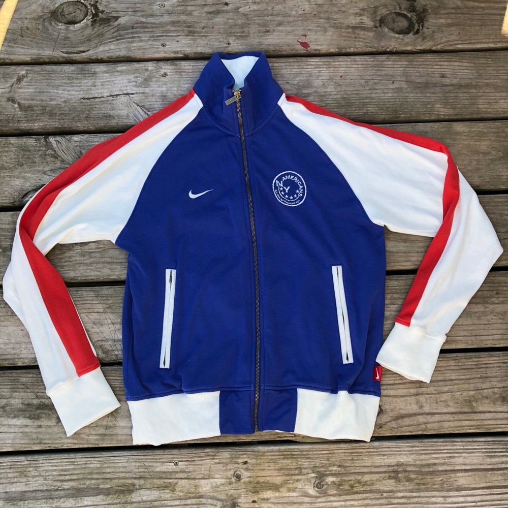 Early 2000S Nike USA zip up track jacket